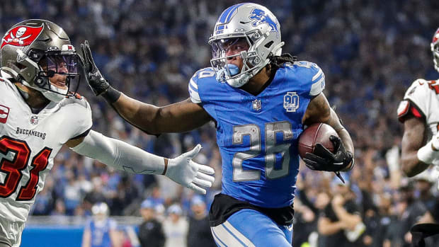 Detroit Lions running back Jahmyr Gibbs